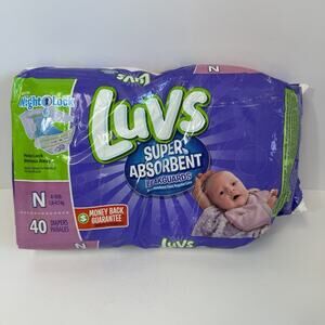 Luvs Diapers Size Newborn Leakguards 40 Count Monkey 2016 New Vintage